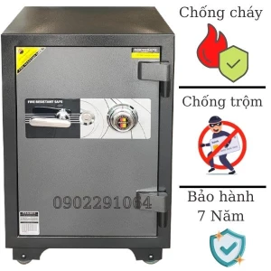 Két sắt TOKYO TKO68C cơ đổi mã chống cháy cho gia đình công ty màu đen