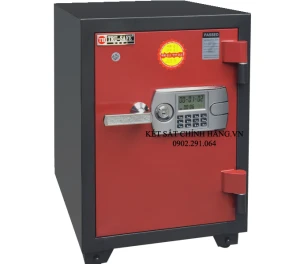 Két sắt trusafe TH666 khóa điện tử cánh màu đỏ cao cấp