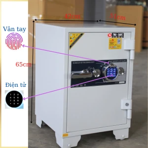 Két sắt vân tay màu trắng Trusafe HQ100F