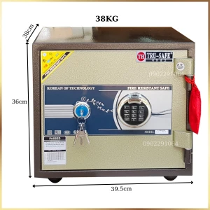 Két sắt vân tay mini Trusafe HQ38VTDT Hàn Quốc