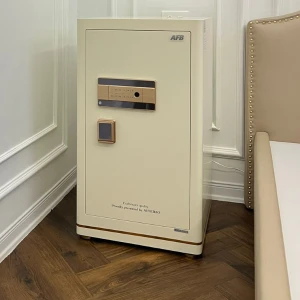 Két sắt vân tay nhập khẩu AFB HK-A1D-80HM màu trắng kết nối điện thoại