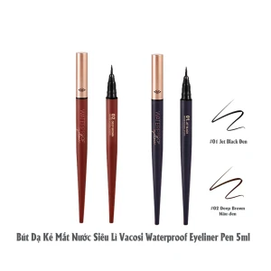 BÚT KẺ MẮT NƯỚC VACOSI NATURAL STUDIO WATERPROOF EYELINER SIÊU LÌ