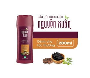 Dầu gội Dược liệu Nguyên Xuân nâu (Dành cho tóc thường) màu đỏ 200ML