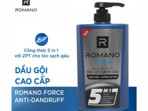 Dầu gội Romano Force 5in1 sạch gàu dưỡng da đầu 650gr