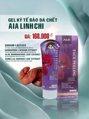 Gel Tẩy Tế Bào Chết Dành Cho Mặt AIA Linh Chi Đỏ 120ml ( màu tím)
