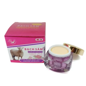 Kem Bạch sâm nám - Tàn nhang - Đồi mồi - Giảm nhăn - Dưỡng trắng - Giúp phục hồi da K3 (18g)