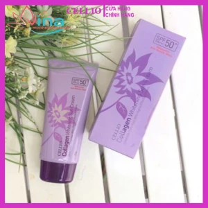 Kem chống nắng Cellio Collagen Whitening SPF50 PA dưỡng ẩm da 70ml