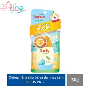 Kem chống nắng ngăn đen sạm cho bé Sunplay Baby Mild SPF35 (30g)