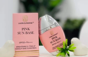 Kem chống nắng trang điểm nâng tone da Laura Sunshine Pink Sun Base SPF50 PA (50ml)