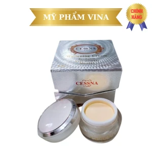 Kem dưỡng trắng da, giữ ẩm, chống nhăn, chảy xệ Cessna Whitening Cream - Bạc - 30g