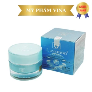 Kem Laysmon Dưỡng Trắng, Chống Nhăn Da Ngọc Trai SPF50 20g - Xanh dương