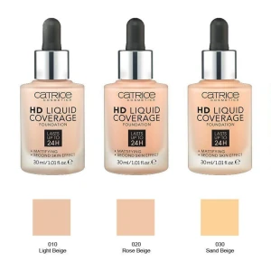 Kem Nền Catrice HD Liquid Coverage Foundation 30ml - Đức
