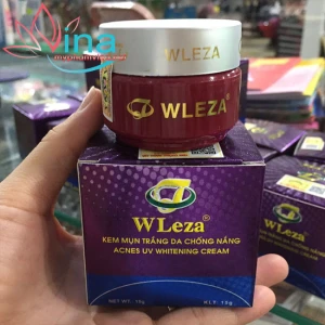 Kem ngừa mụn trắng da chống nắng WLeza 15g