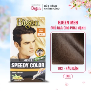Kem nhuộm Tóc Phủ Bạc Bigen Men s 103 Màu Nâu Sẫm