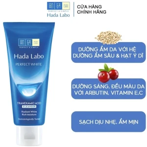 Kem rửa mặt trắng da tối ưu Hada Labo Perfect White (80g)