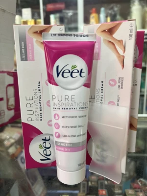 Kem Tẩy Lông Veet Pure Inspirations Hair Removal Cream 100ML - (NORMAL SKIN)