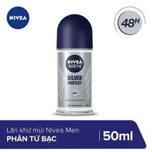 Lăn Khử Mùi Cho Nam Nivea Men Silver Protect 48H - Phân Tử Bạc Kháng Khuẩn 50ml