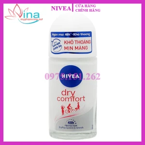 Lăn khử mùi Nivea Dry Comfort nữ khô thoáng 50ml
