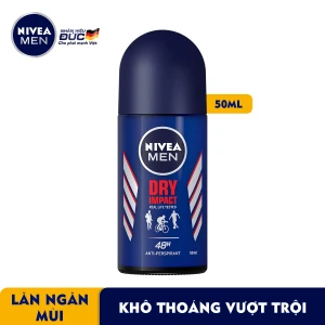 Lăn Ngăn Mùi NIVEA MEN Dry Impact Khô Thoáng (50ml)