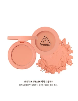 Phấn má hồng 3CE Face Blush Peach splash: Cam nude 5.5gr