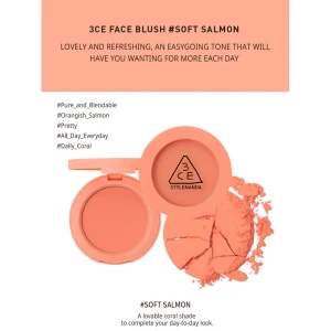 PHẤN MÁ HỒNG 3CE FACE BLUSH Soft Salmon 5.5GR