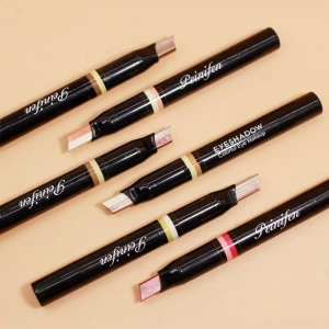 Phấn Mắt Hai Màu Peinifen Chống Mồ Hôi Chống Thấm Nước Lâu Trôi Phấn Mắt Màu Đất Dễ Mang Theo