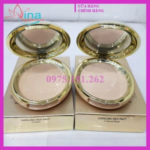 Phấn Phủ Geo Lamy Catalina Geo Pact Hộp Màu Vàng Hàn Quốc