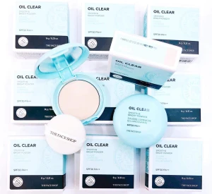 Phấn Phủ Kiềm Dầu The Face Shop Oil Clear Smooth & Bright Powder SPF30
