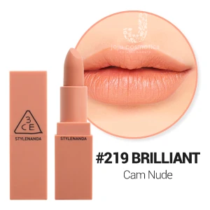 Son 3CE Mood Recipe Matte Lip Color 219 Brilliant Màu Cam Nude