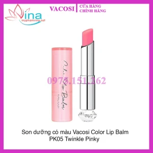 SON DƯỠNG MÔI VACOSI COLOR LIP BALM MÀU PK05 - TWINKLE PINKY 3GR