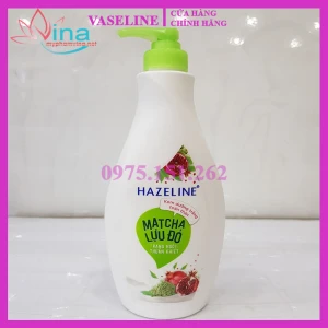 Sữa Dưỡng Thể Trắng Da HAZELINE MATCHA LỰU ĐỎ 370ml