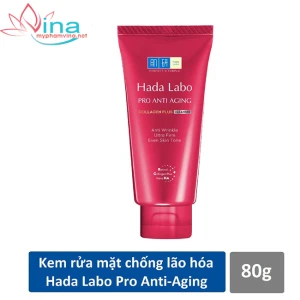 Sữa rửa mặt chống lão hóa Hada Labo Pro Anti Aging (80g)