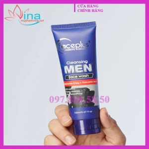 Sữa rửa mặt than hoạt tính dành cho nam FacePlus Cleansing Men Face Wash 150ml