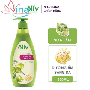 Sữa Tắm Dưỡng Da Ôliv Dưỡng Ẩm Sáng Da 650ml