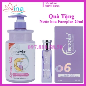 Sữa tắm hương nước hoa Faceplus 800ml ( dạng sữa) - (Mua 1 tặng 1 nước hoa Faceplus 20ml) màu hồng