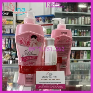 Sữa tắm Thebol em tắm anh yêu 650ml - tinh chất hoa hồng (MÀU HỒNG)