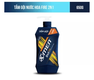 Tắm Gội Nước Hoa XMen Fire 2in1 Thơm Lâu Sạch Sâu 650g