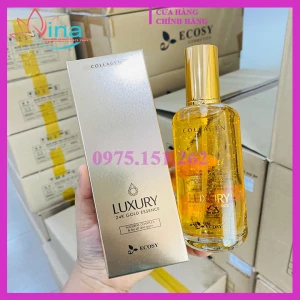 Tinh chất vàng 24K ngừa lão hóa da Ecosy Collagen Luxury 24K Gold Essence 120ml