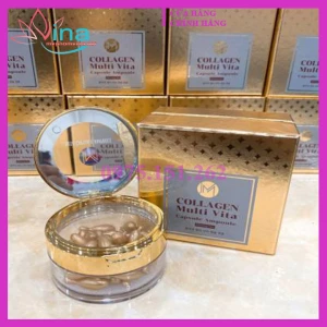 VIÊN COLLAGEN TƯƠI - AMMUD MULTI VITA AMPOULE HÀN QUỐC HỘP 38 VIÊN