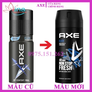 Xịt khử mùi toàn thân dành cho nam Axe Click (150ml)