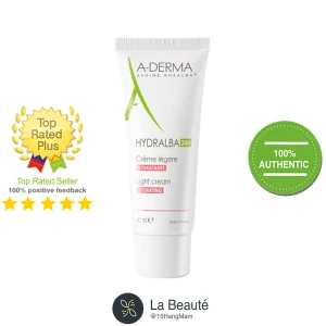 A-Derma Crème Hydratante Légère 24h Hydralba - Kem Dưỡng Cấp Nước 24h Cho Da Hỗn Hợp,Da Dầu 40ml