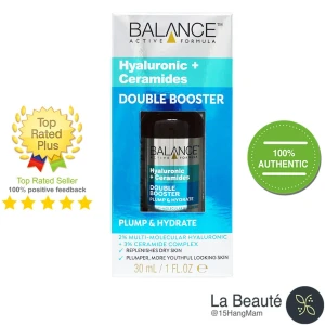 Balance Booster 2% Hyaluronic Acid 3% Ceramides Double - Serum Cấp Nước, Giữ Ẩm, Chống Lão Hóa 30ml