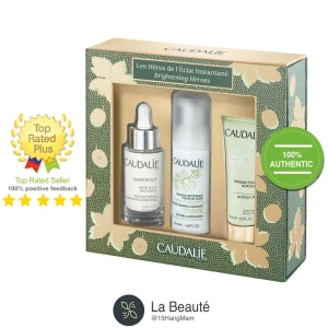 Caudalie Les Héros de l'Éclat Instantané - Set Dưỡng 3 Bước Làm Sáng Da Trị Thâm