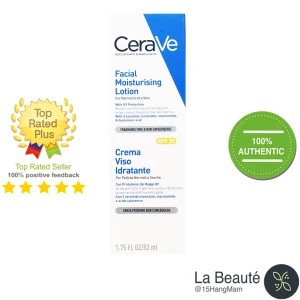 CeraVe Facial Moisturising Lotion AM SPF25 - Kem Dưỡng Ẩm Chuyên Biệt Ban Ngày 52ml