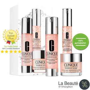Clinique Dewy For Day Moisture Surge Set - Set Dưỡng Ẩm 72h Clinique 3 Món Phiên Bản Mới 50ml