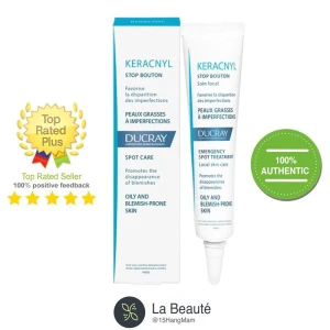 Ducray Keracnyl Spot Care - Kem Trị Mụn Tại Chỗ Cho Da Dầu 3g