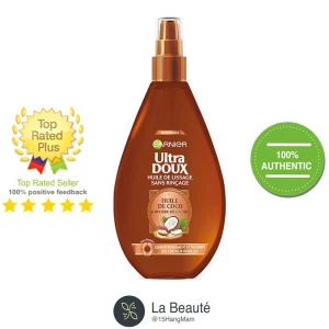 Garnier Ultra Doux Huile De Coco & Beurre De Cacao - Dầu Dưỡng Tóc Chiết Xuất Bơ Ca Cao và Dầu Dừa 150ml