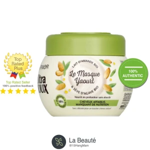 Garnier Ultra Doux Le Masque Yaourt - Ủ Tóc Sữa Chua Sửa Chữa Tóc Hư Tổn 300ml