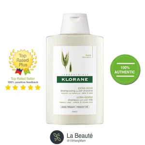 Klorane Extra Doux Shampooing - Dầu Gội Với Sữa Yến Mạch Nhẹ Dịu Cho Cả Gia Đình 400ml
