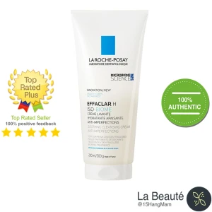 La Roche Posay Anthelios Effaclar H Iso-Biome Soothing Cleansing Cream - Sữa Rửa Mặt Phục Hồi Da Mụn 200ml